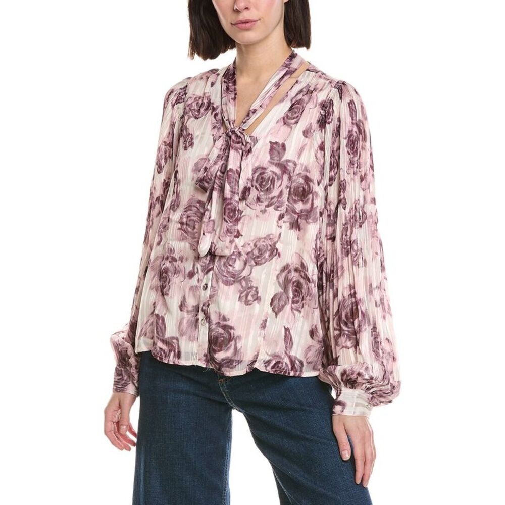 Jacquie The Label Womens Emily Blouse, Pink